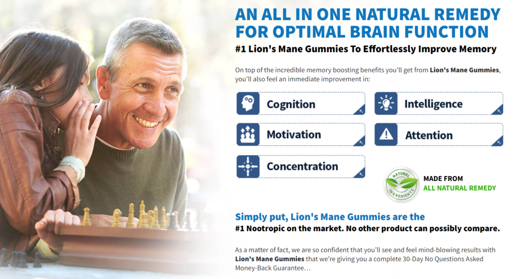 Lion’s Mane Gummies: A Delicious and Convenient Way to Boost Brain Health